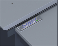 GreenLine Refraktionseinheit Tastatur MCT-15 im Schreibtisch
